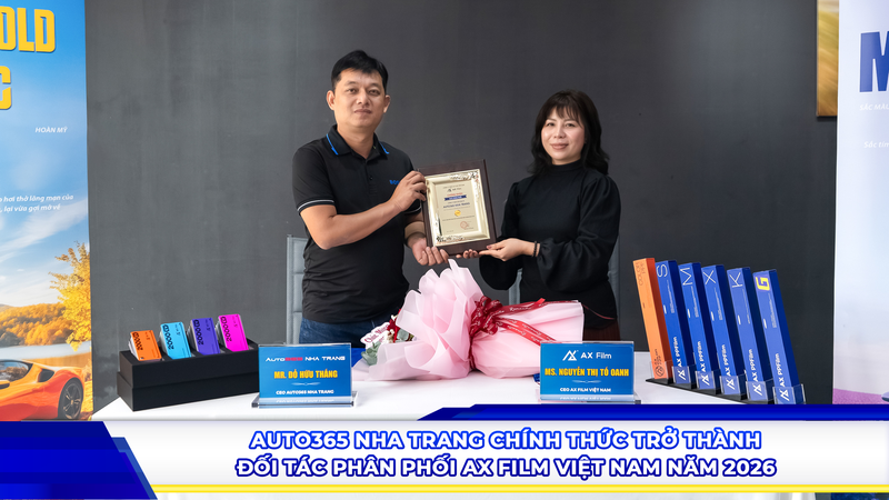 Auto365 Nha Trang chính thức trở thành Đối tác phân phối AX Film Việt Nam năm 2026